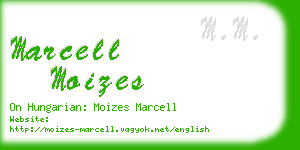 marcell moizes business card